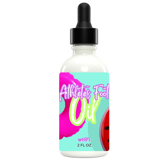 Summer Perfect Pedi Athletes Foot Oil in 2 oz dropper bottle with colorful label
