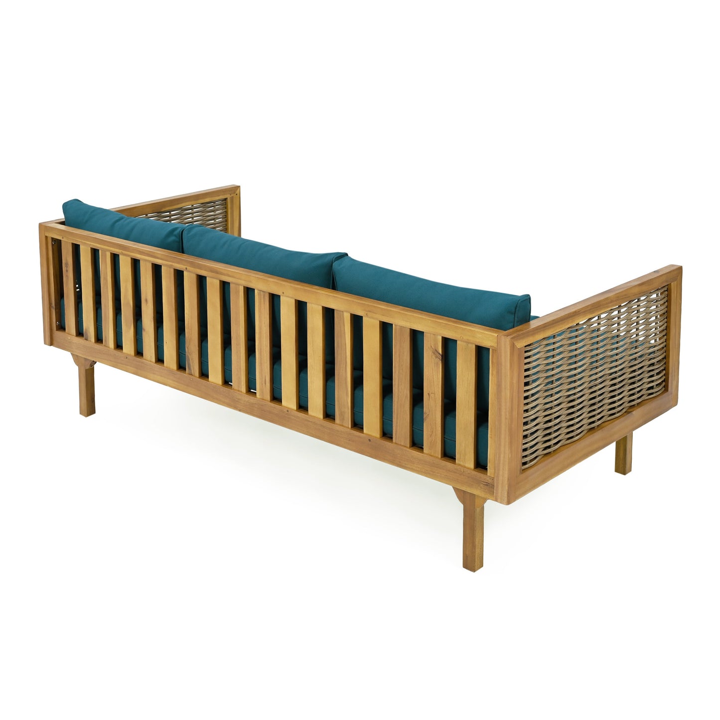 PATIO FURNITRE SETS : CLAREMONT 3 SEATER DAYBED + ACACIA WOOD TABLE