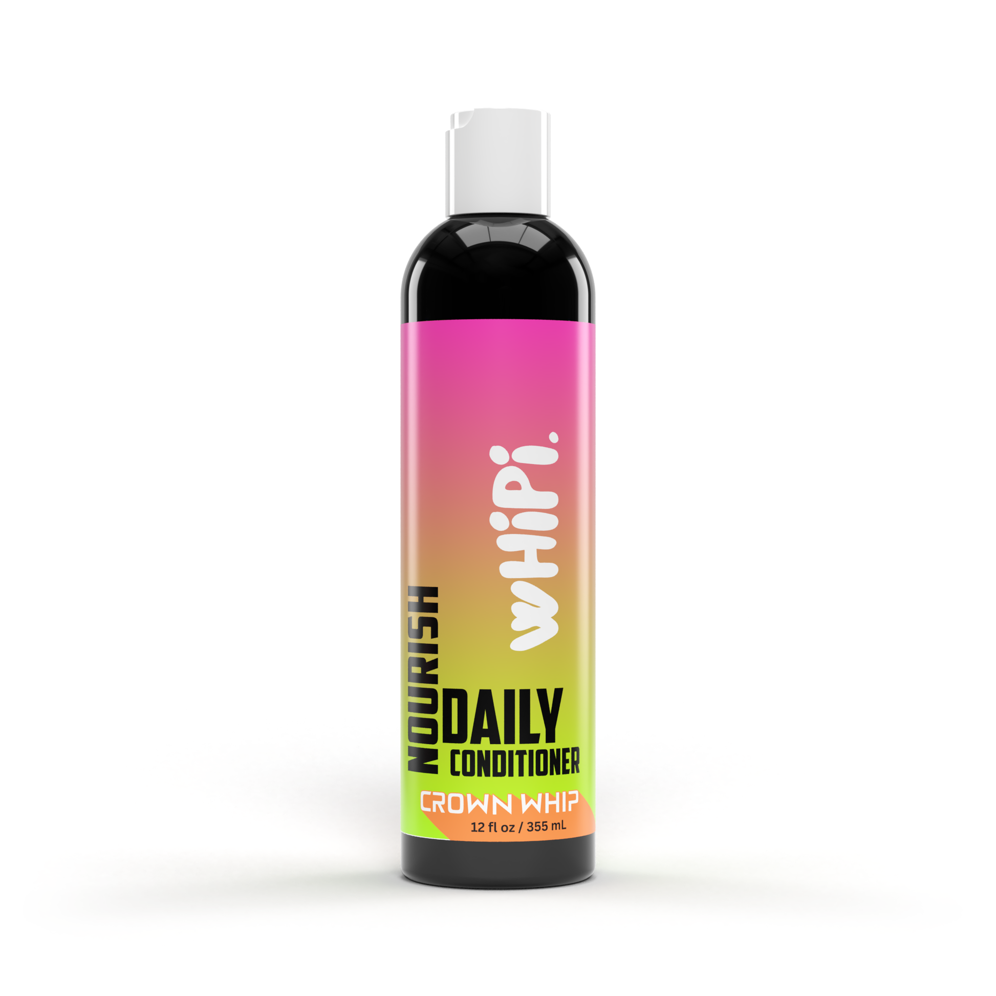 Nourish – Crown Whip Daily Conditioner bottle, 12 fl oz, ideal for smooth, hydrated, and strong hair with shine-boosting botanicals.