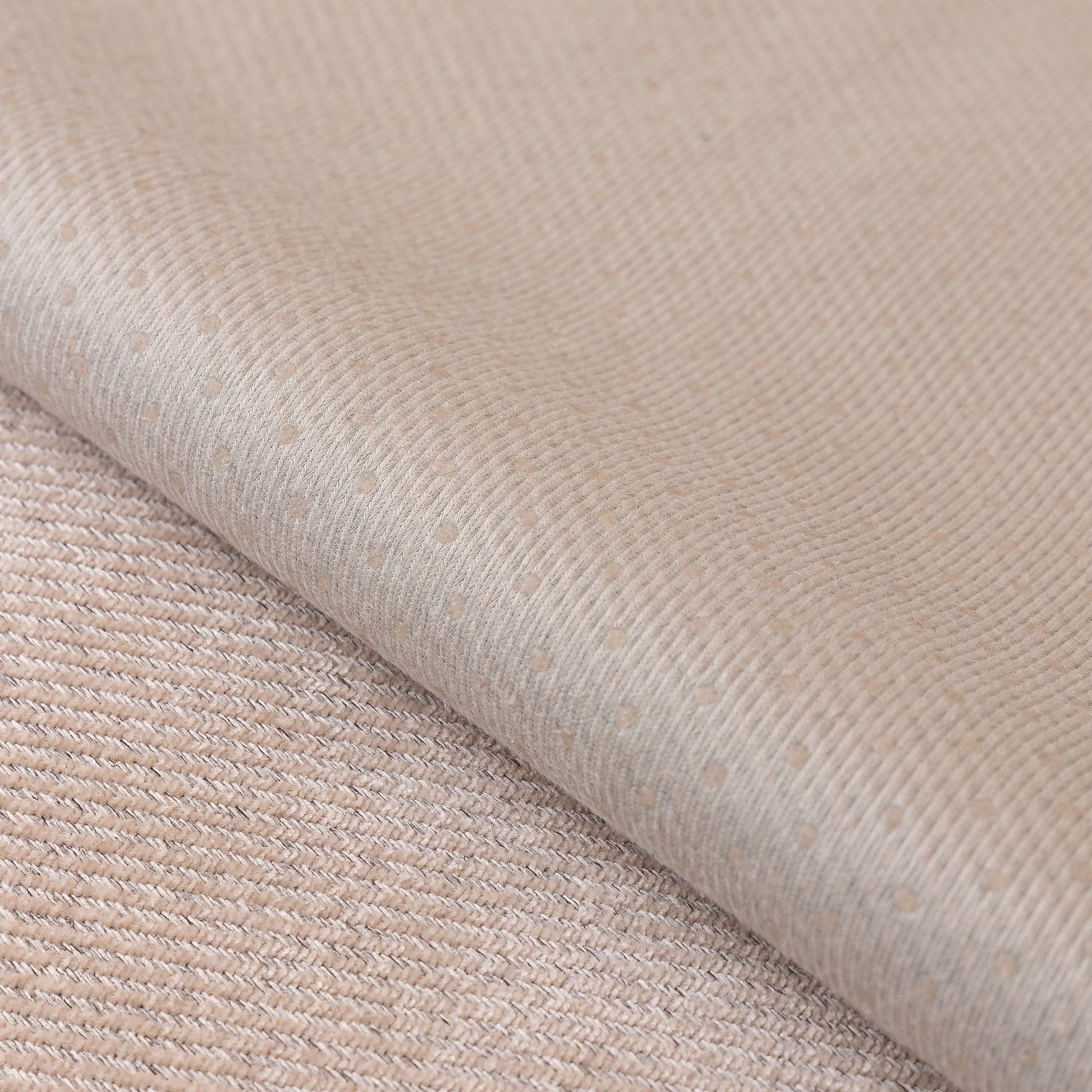 Close-up of Chenille Sofa Cover Towel – Non-Slip, Washable Pets Couch Protector with Tassels showcasing fine diagonal weave and anti-slip backing.