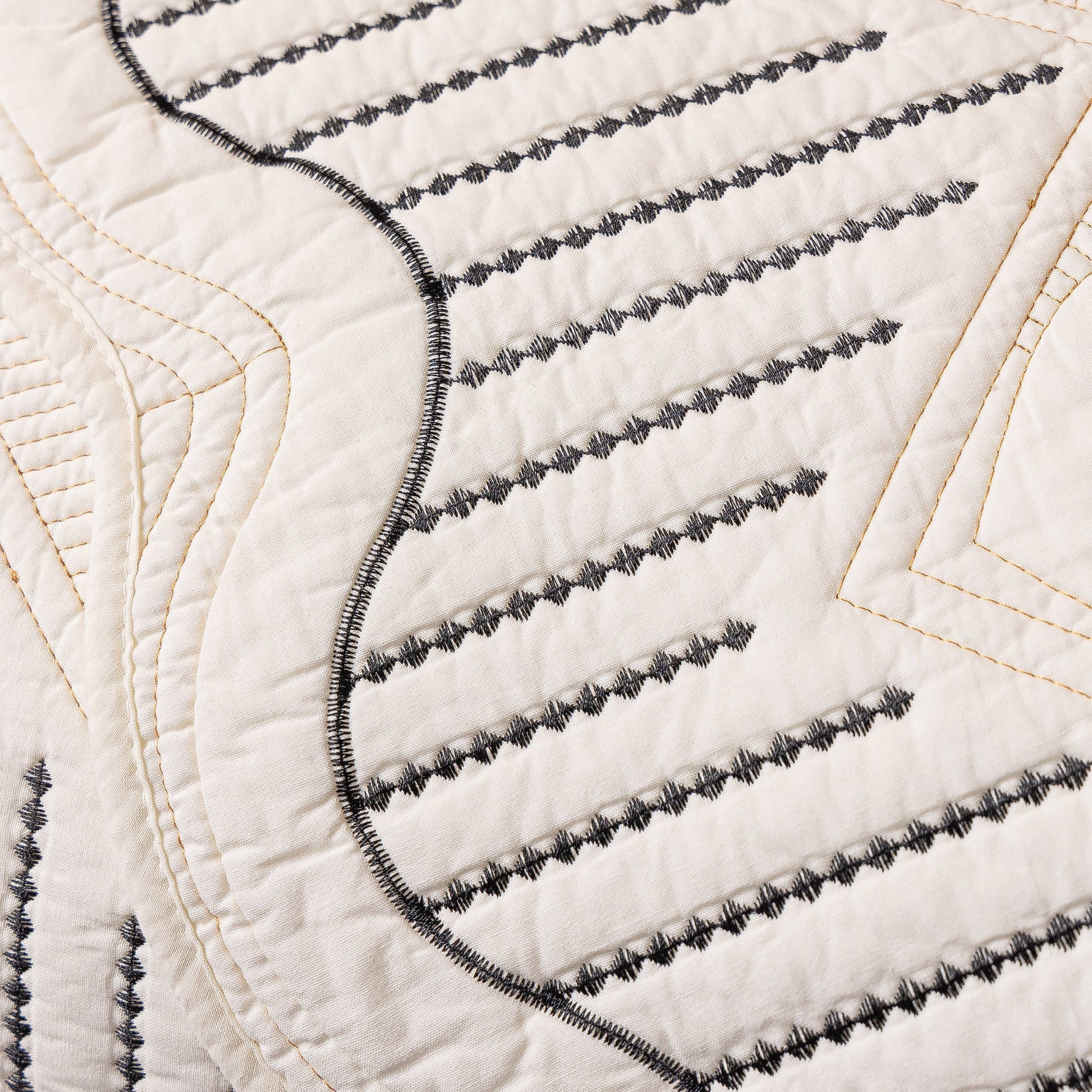 Close-up of 3D Quilted Thick Cotton Sofa Cover Non-Slip Couch Throw for Fabric & Leather Sofas showing detailed quilting