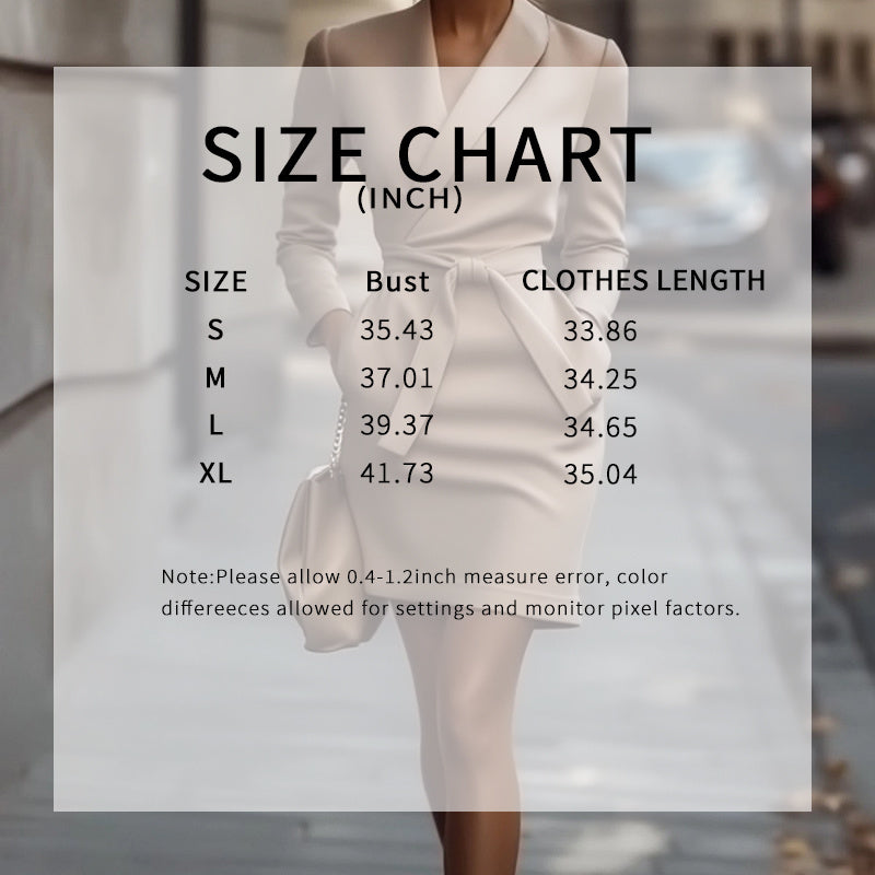 Size chart for Women's V-Neck Short Dress With Pockets showing bust and clothes length measurements for sizes S to XL.