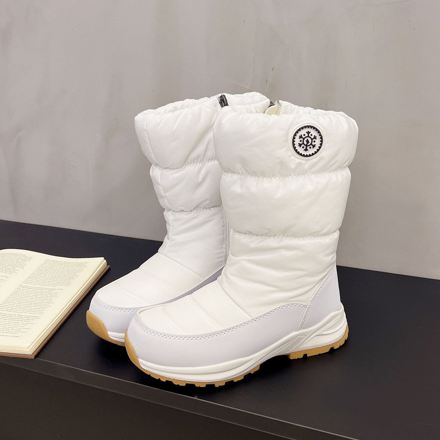 Thickened Cotton Mid-Calf Snow Boots for Women