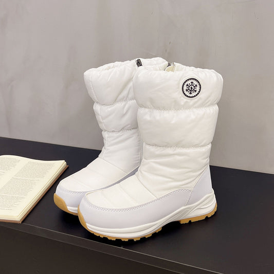 Thickened Cotton Mid-Calf Snow Boots for Women