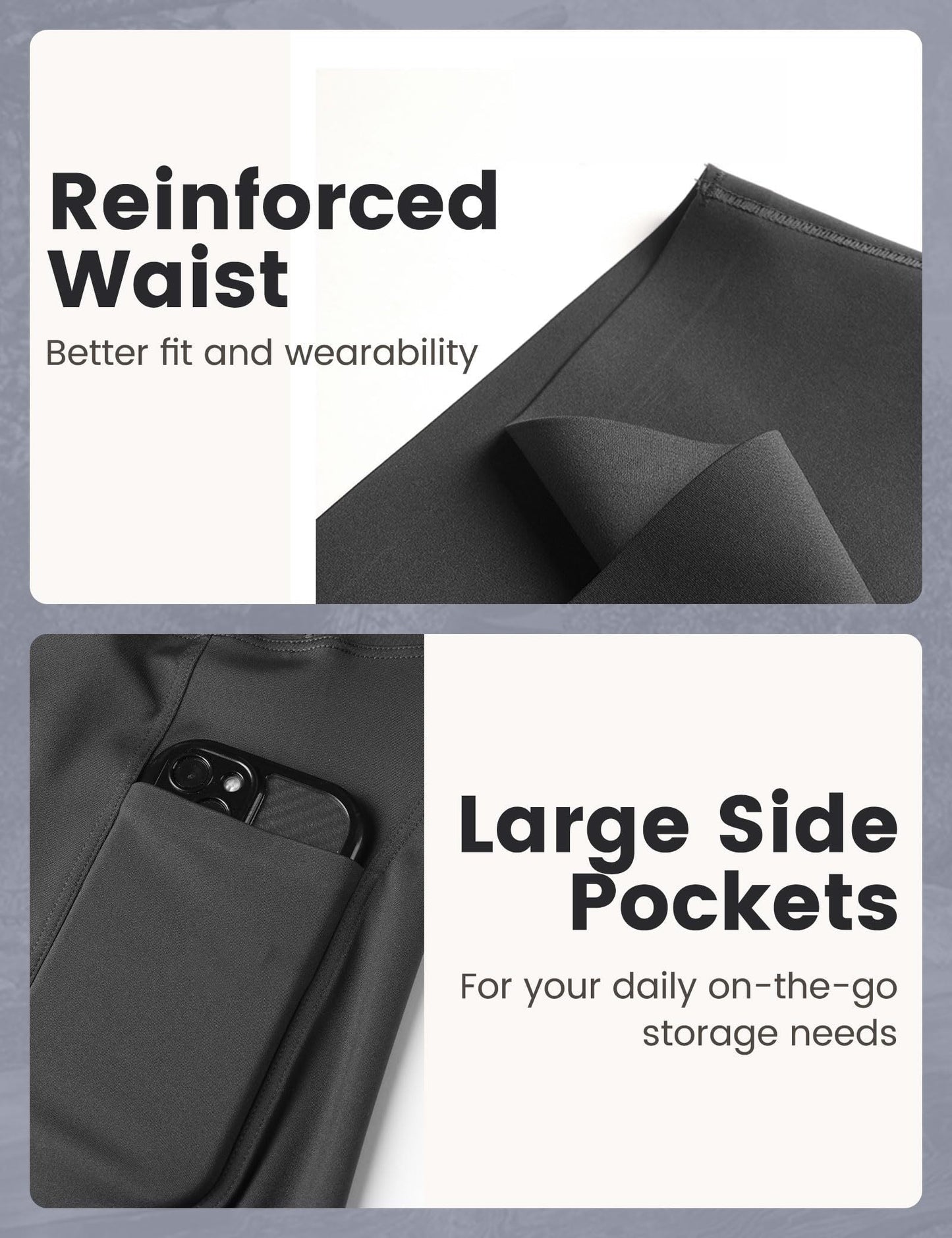 High-waisted cropped yoga pants with pockets