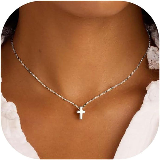 Elegant 14K Gold Plated Cross Necklace — Durable, Hypoallergenic & Timeless