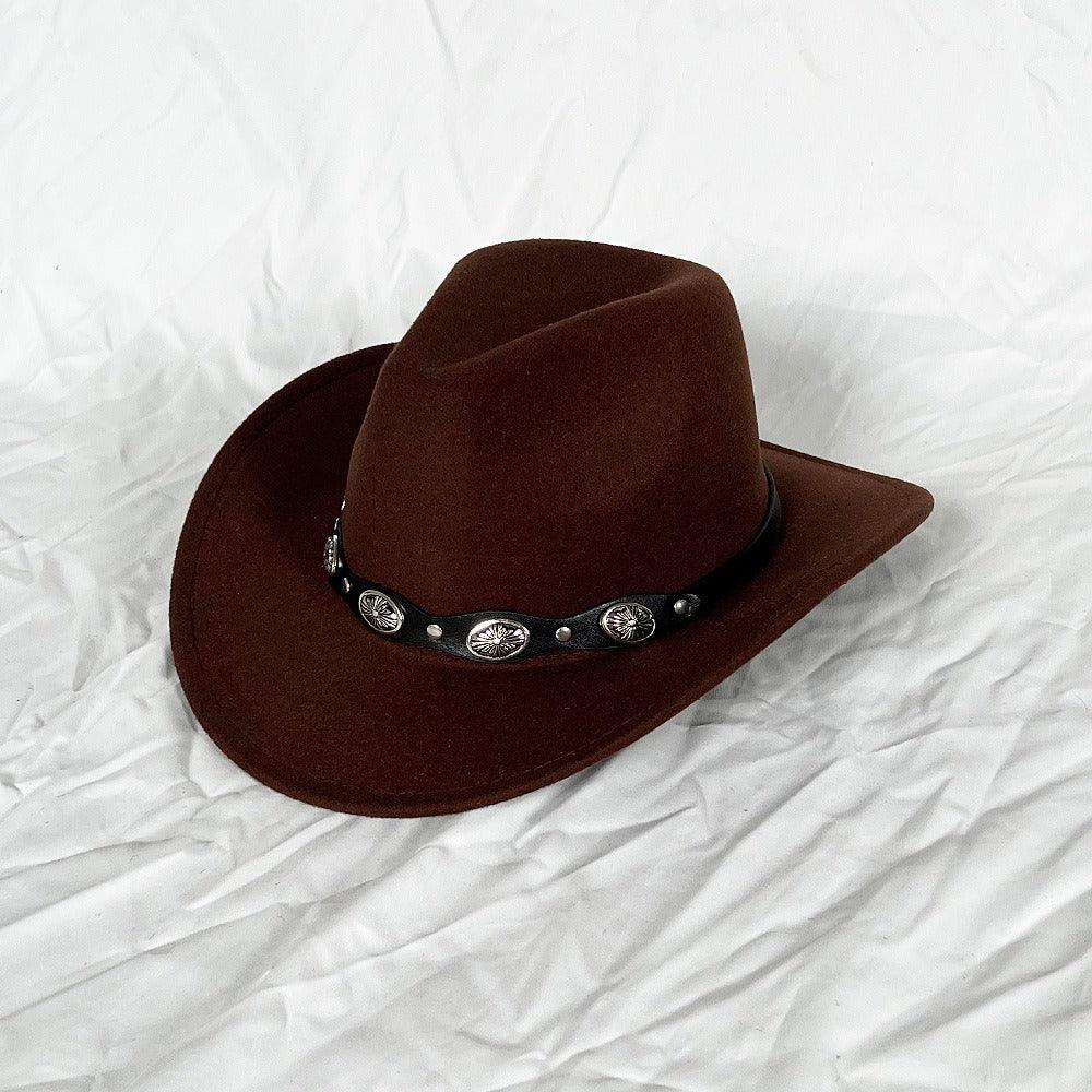 The Outlaw Western Cowboy Hat - Classic Bell Shaped Design, Durable and Stylish for All Seasons on white background