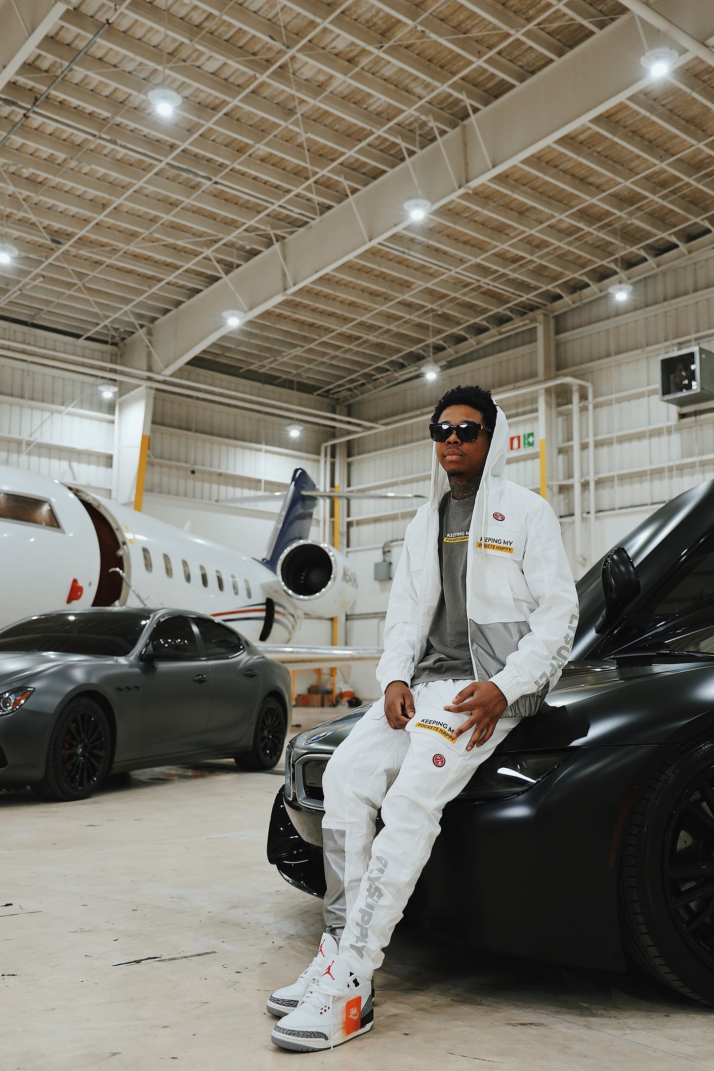 Happy Pockets Jogger (White)