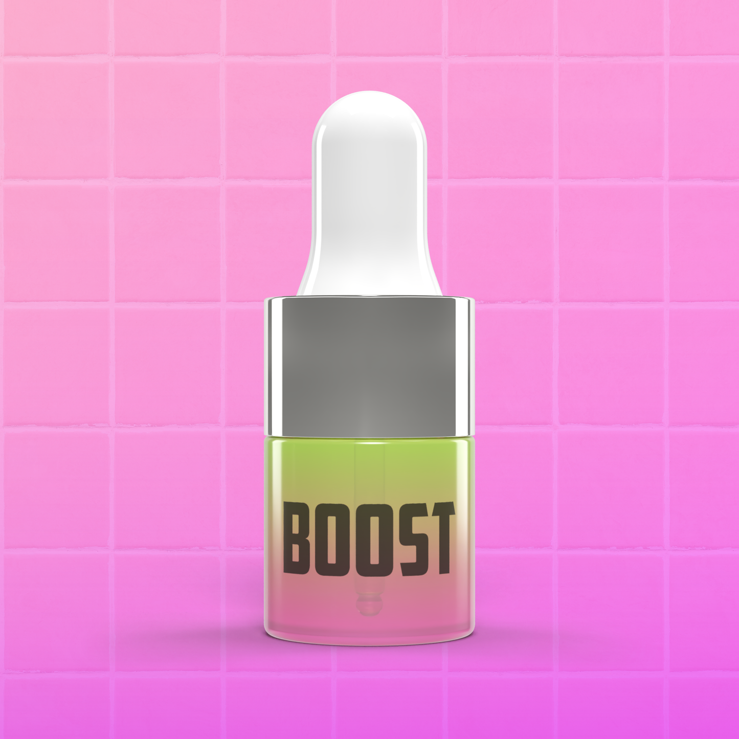 Boost- Crown Whip Scalp Tonic bottle against pink background