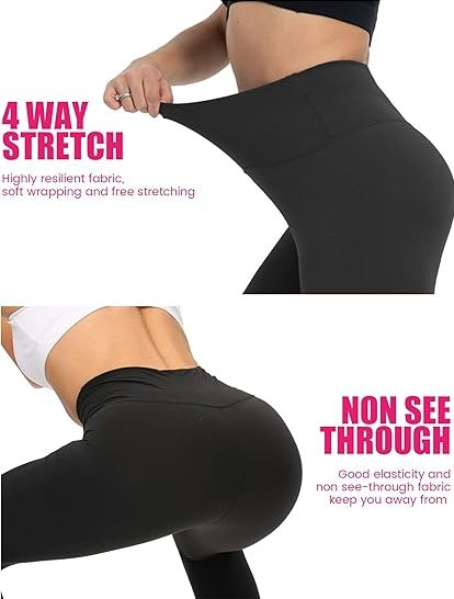 Cropped High-Waisted Leggings – Color Inkjet Print Workout Pants