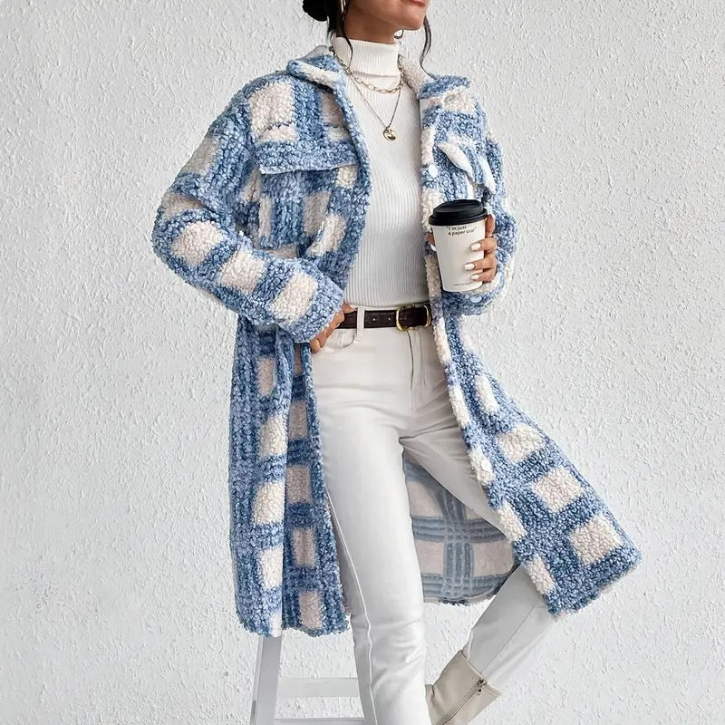Women’s Plaid Fleece Jacket