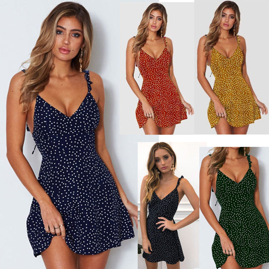 Women Summer Fashion Beach Sundress in multiple colors by FitiqueFit, perfect for a casual summer outing or vacation.