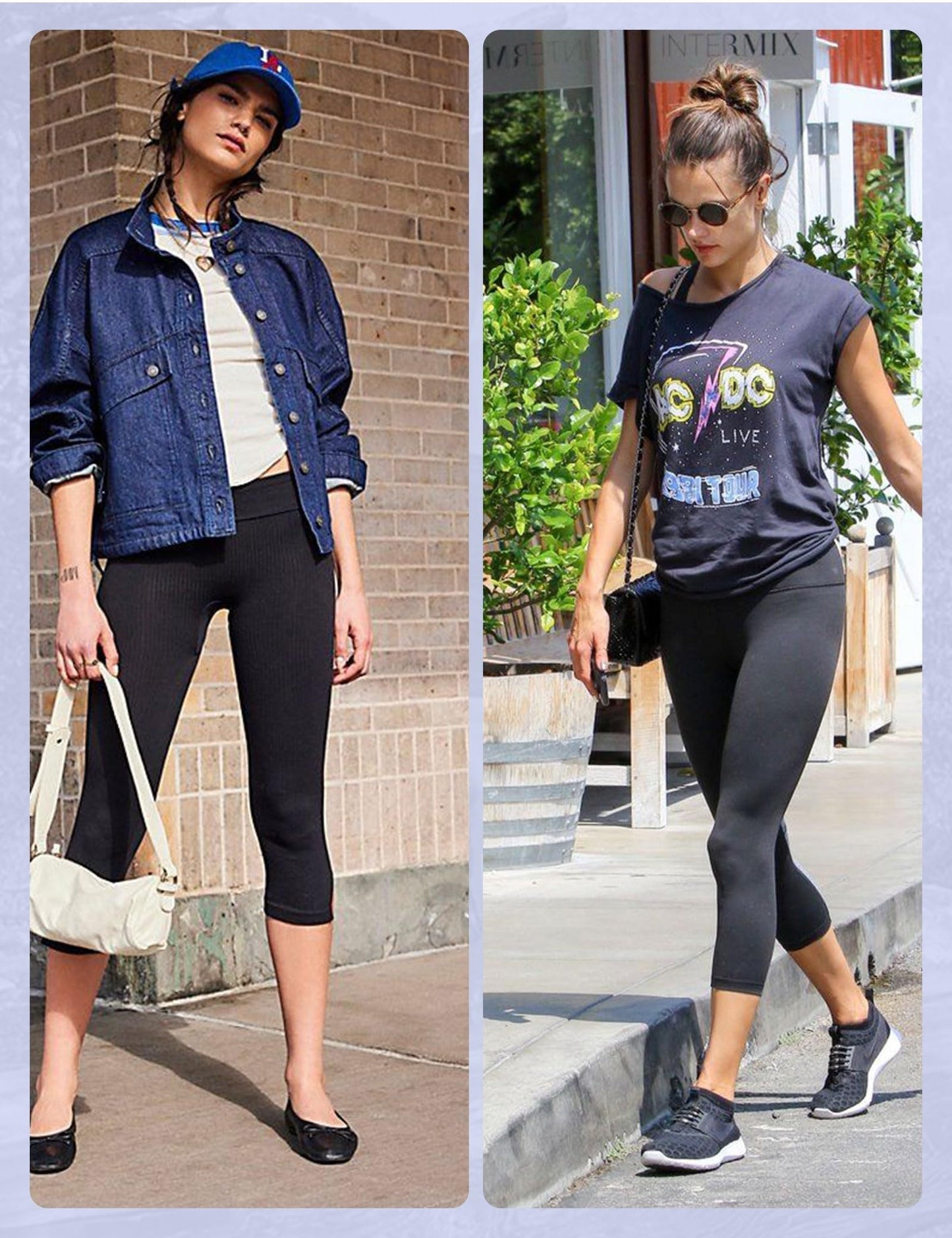 High-waisted cropped yoga pants with pockets