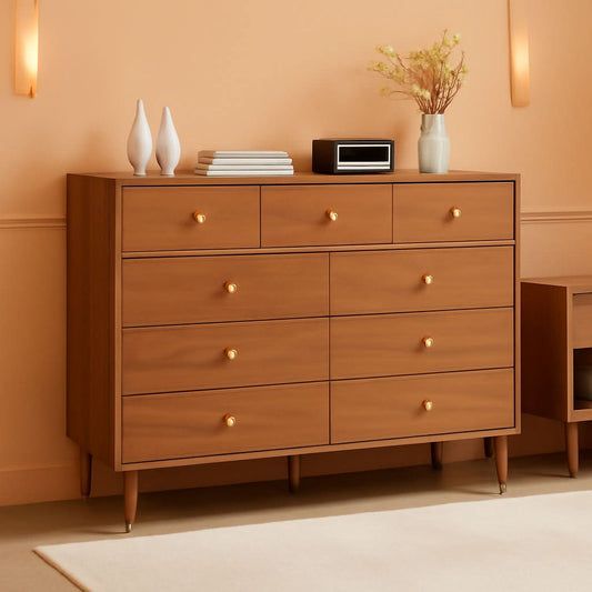 Dark Espresso Storage Cabinet Dresser With Anti Tip