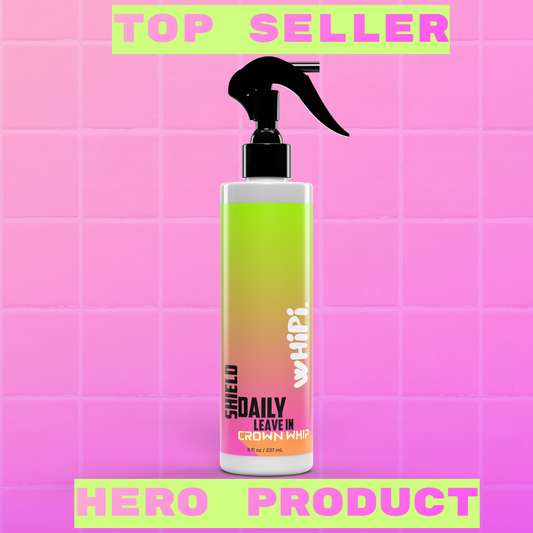 SHIELD- Crown Whip- Protection Mist top seller product image on pink tiled background
