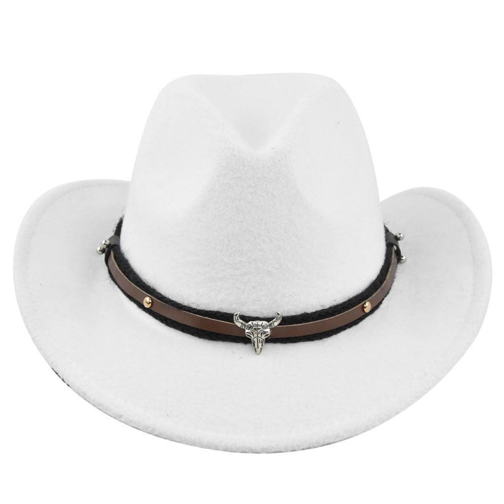 The Cleveland - Classic Bar Cowboy Hat - Wool Felt, Stylish & Durable with leather band and brass accents.