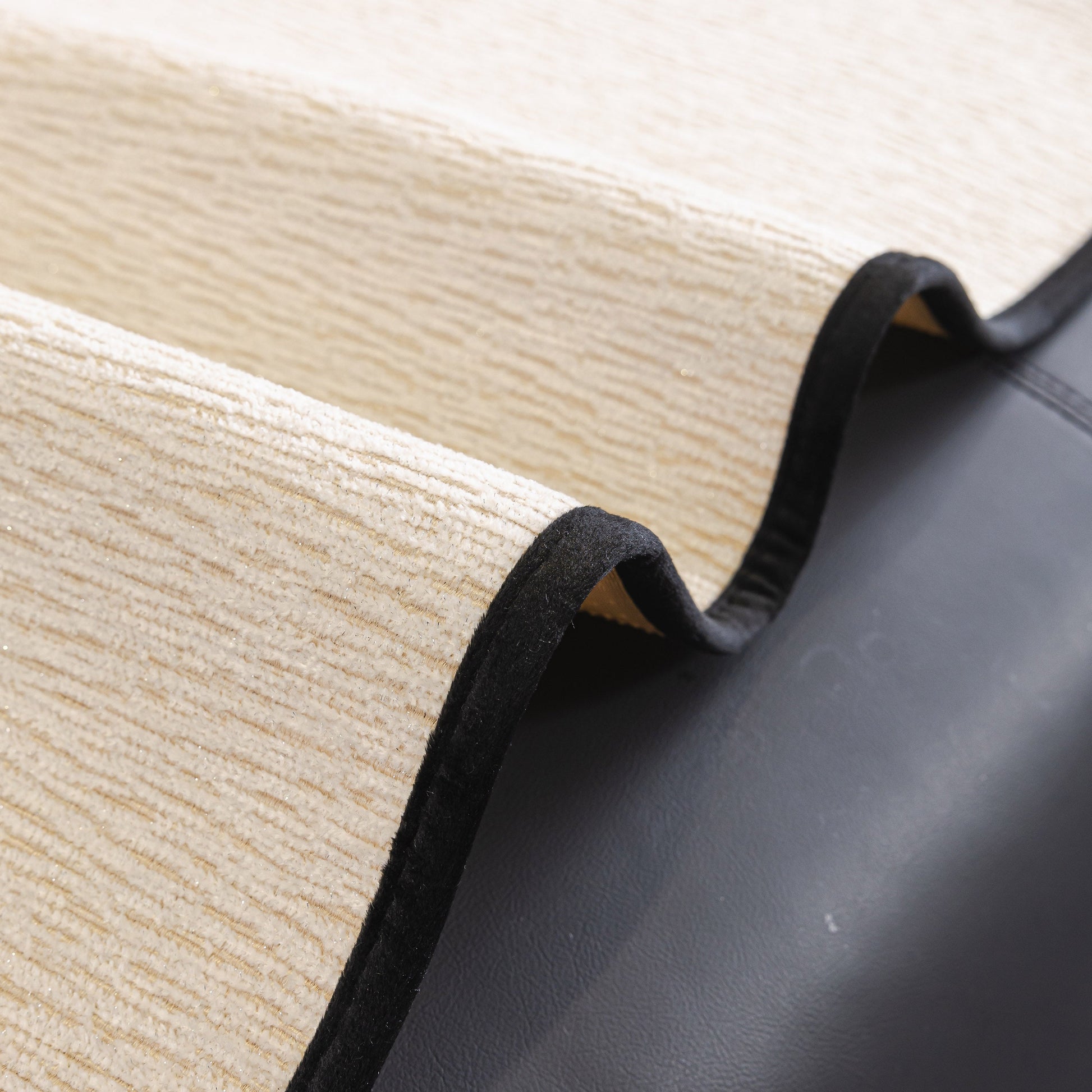 Chenille Couch Cover with Scalloped Edge, Non-Slip Modular Slipcover Sectional detail