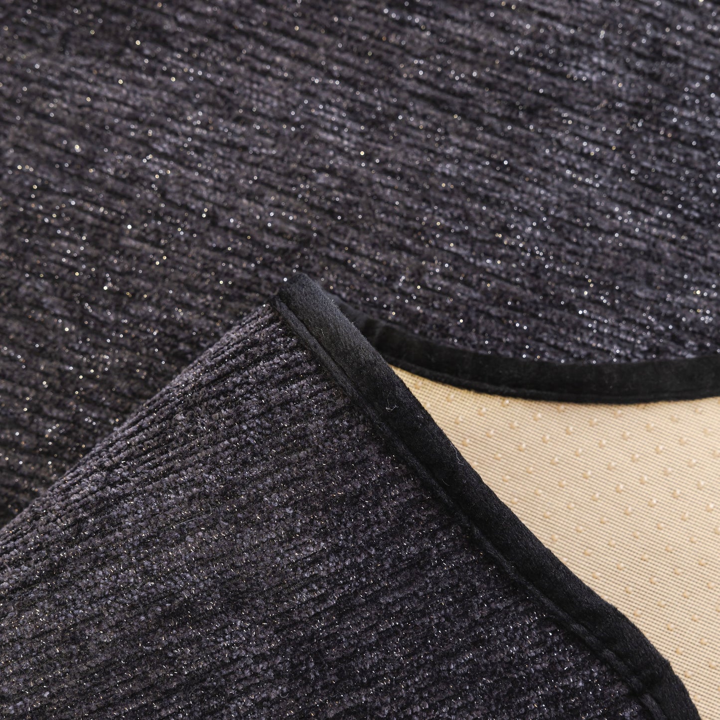 Chenille Couch Cover with Scalloped Edge, Non-Slip Modular Slipcover Sectional detail view
