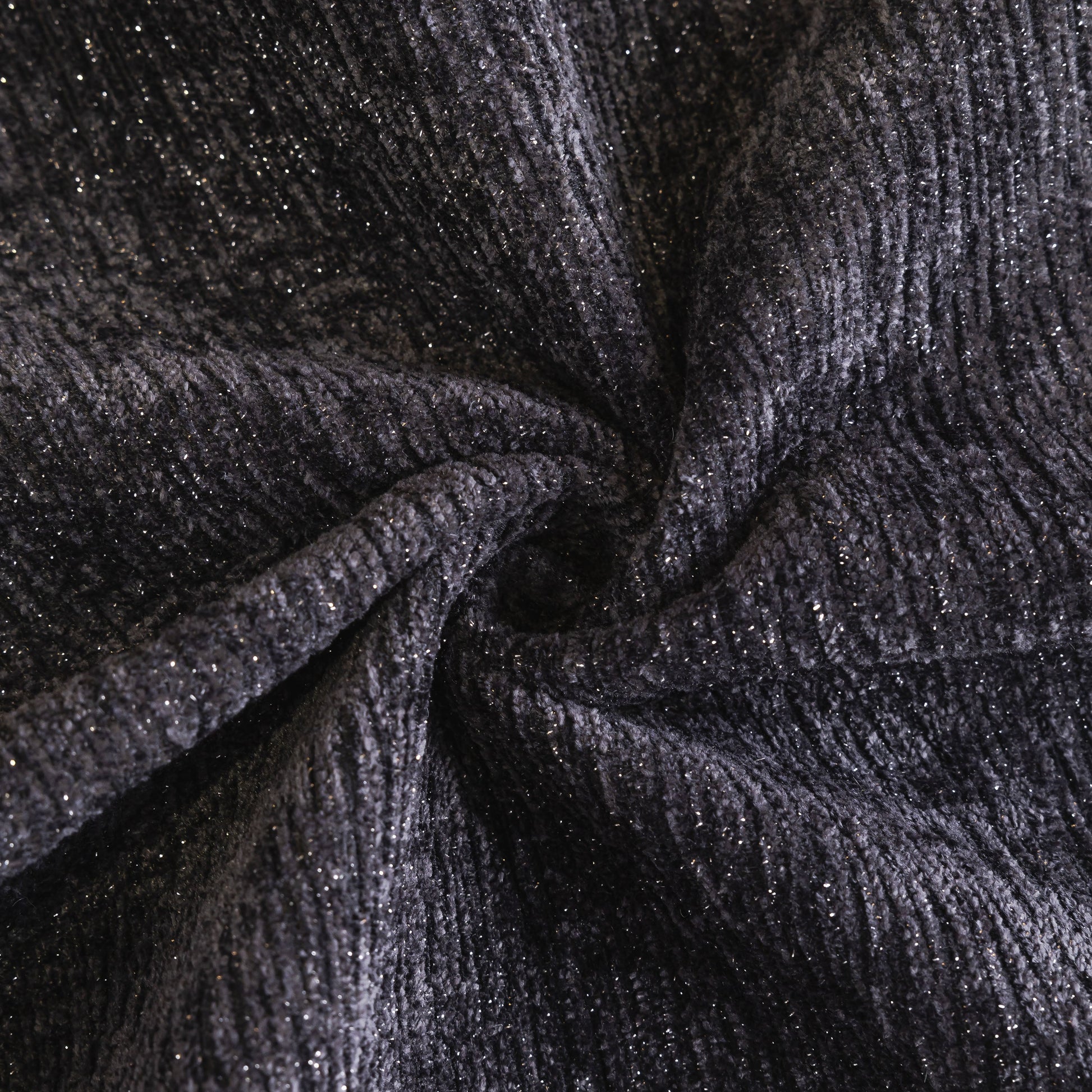 Close-up of premium chenille fabric texture from Chenille Couch Cover with Scalloped Edge, Non-Slip Modular Slipcover Sectional.