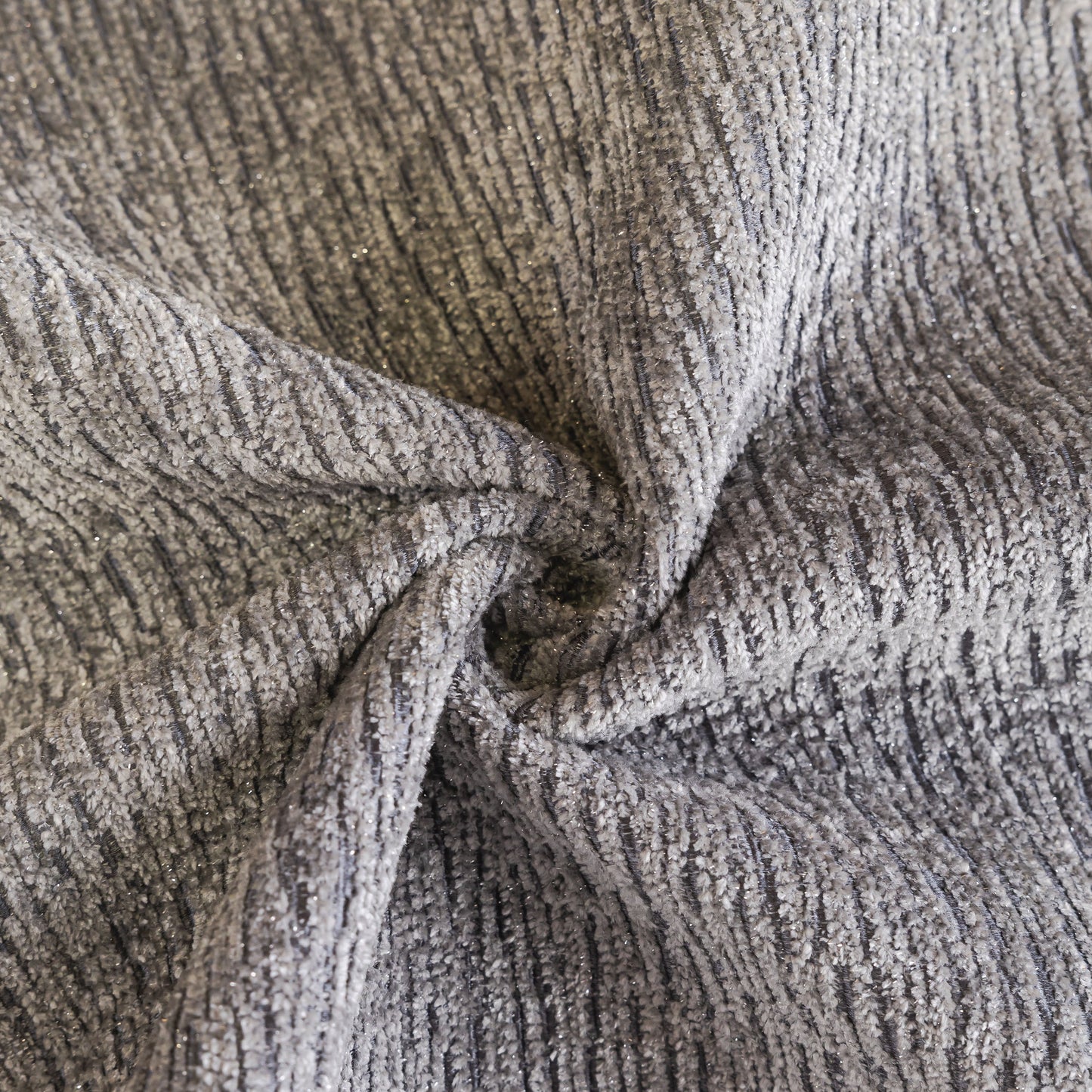 Chenille Couch Cover with Scalloped Edge, Non-Slip Modular Slipcover Sectional fabric texture.