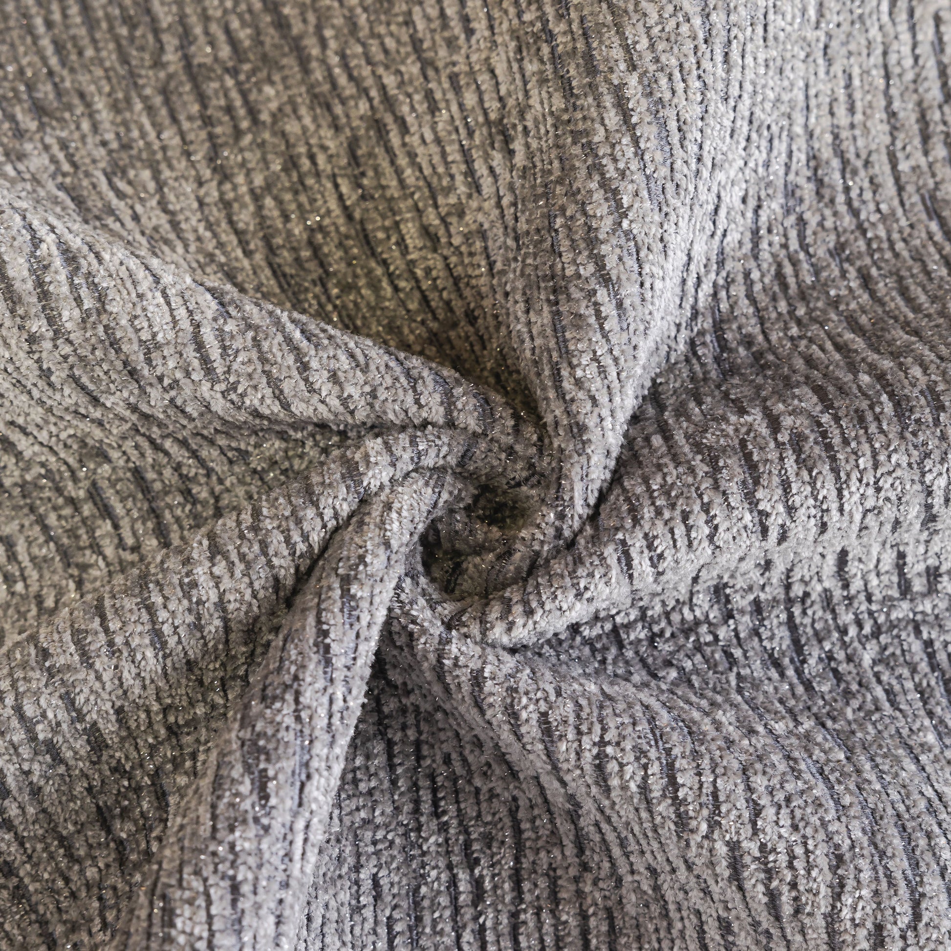 Chenille Couch Cover with Scalloped Edge, Non-Slip Modular Slipcover Sectional fabric texture.