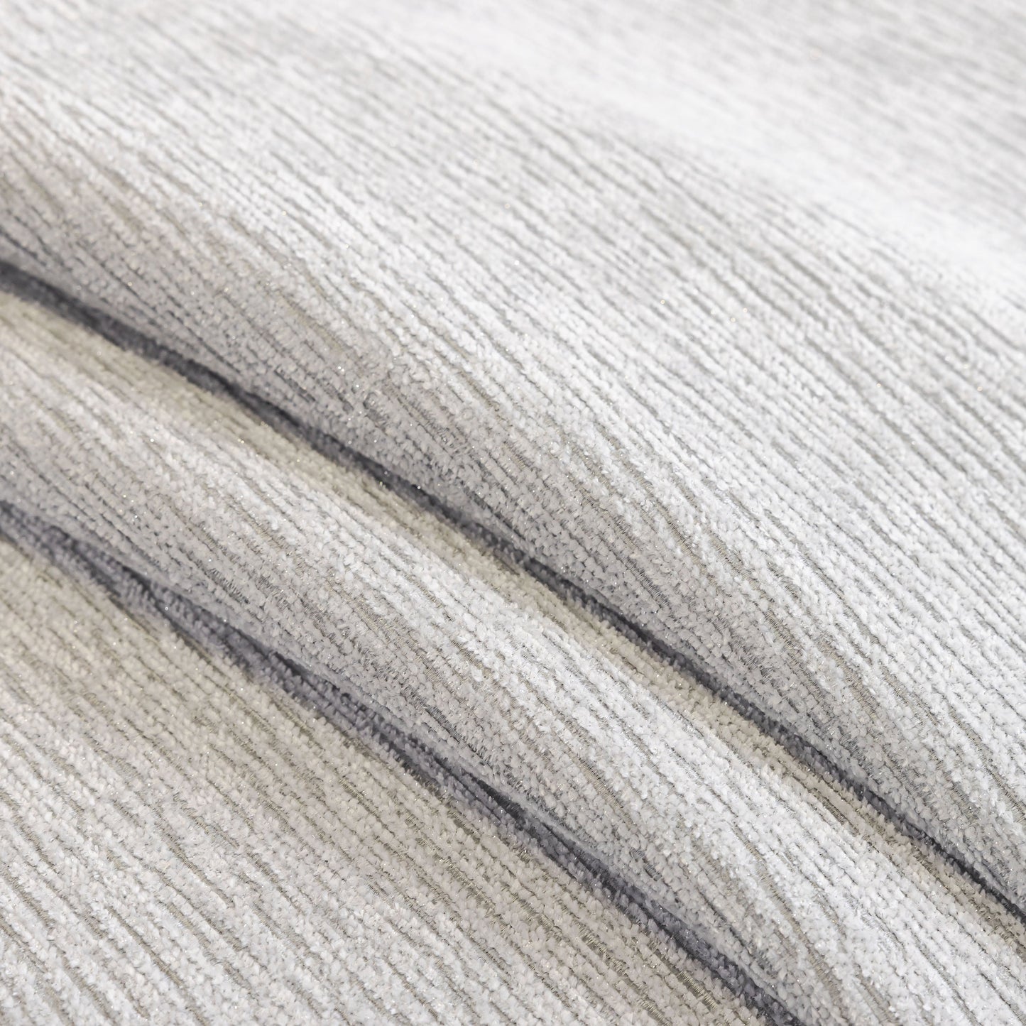 Close-up of Chenille Couch Cover with Scalloped Edge, Non-Slip Modular Slipcover Sectional, showcasing plush texture and elegant design.
