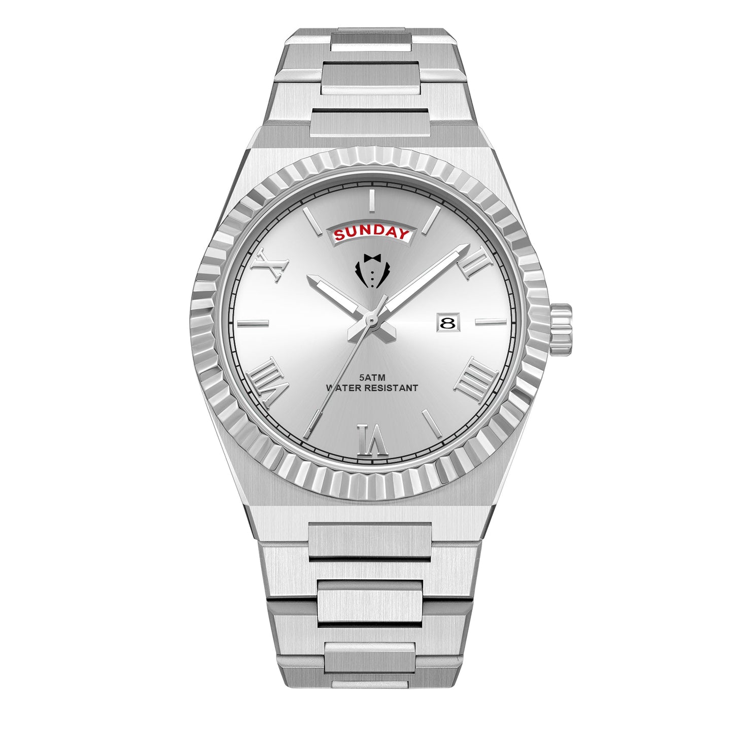 BLACK TIE MENS DIAMOND CUT WATCH