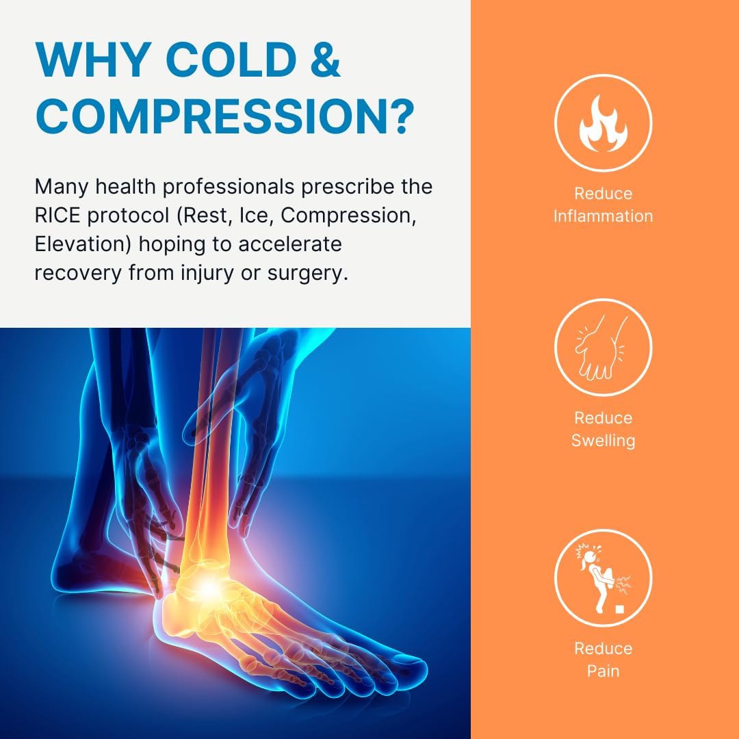 NatraCure Cold Therapy Wrap (Regular) with 14" Strap - 2 Pack