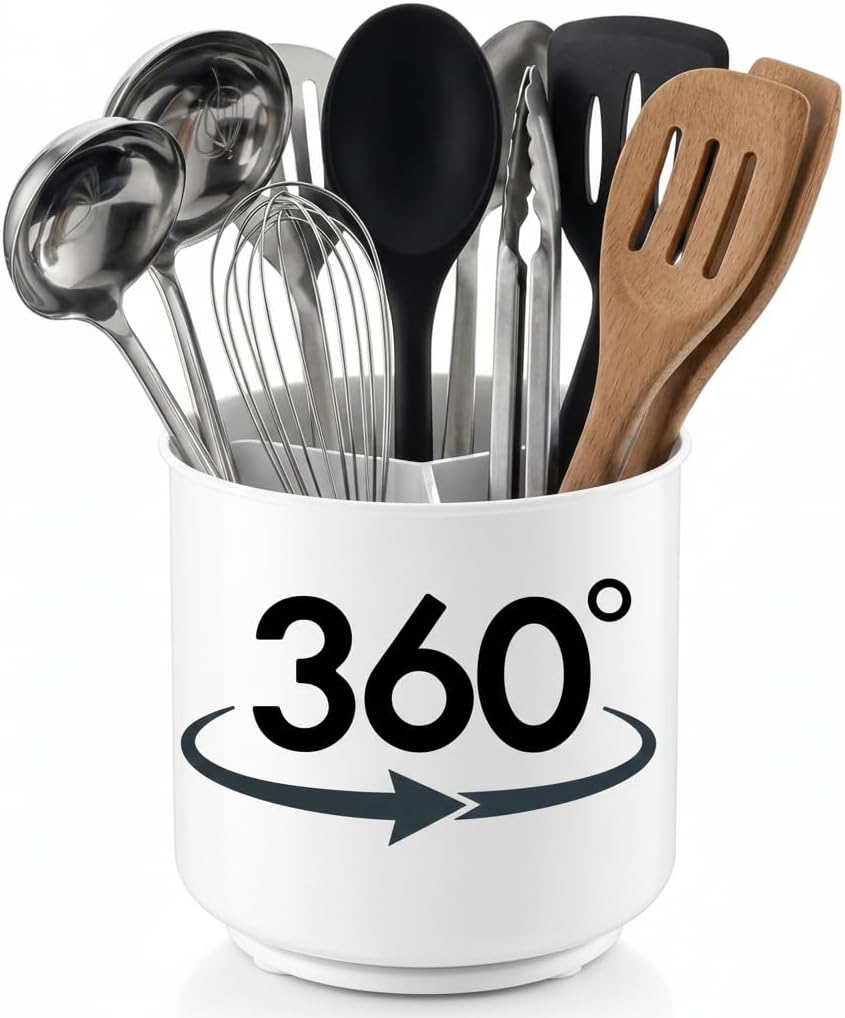 Rotating Utensil Holder — Plastic