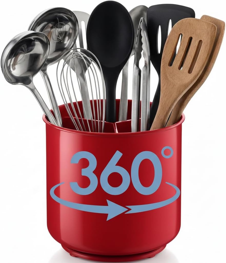 Rotating Utensil Holder — Plastic