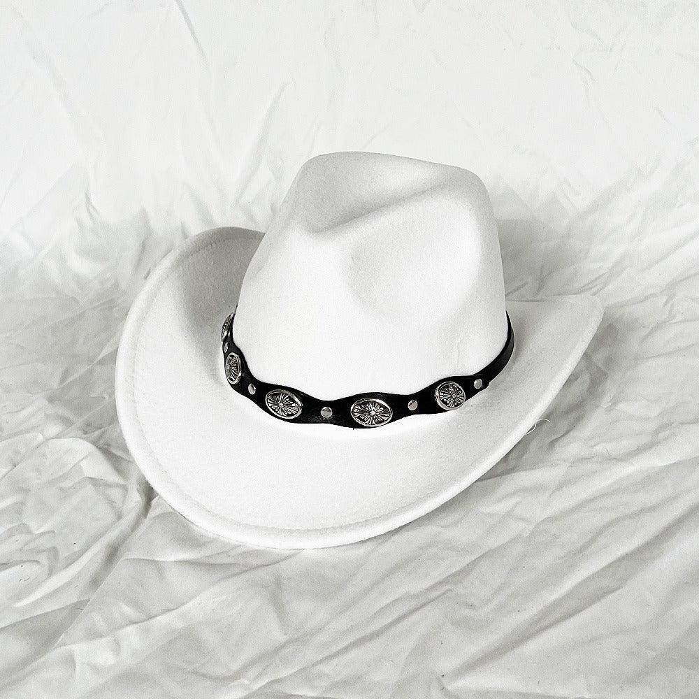 The Outlaw Western Cowboy Hat - Classic Bell Shaped Design, Durable and Stylish for All Seasons with bold large brim and curling eaves