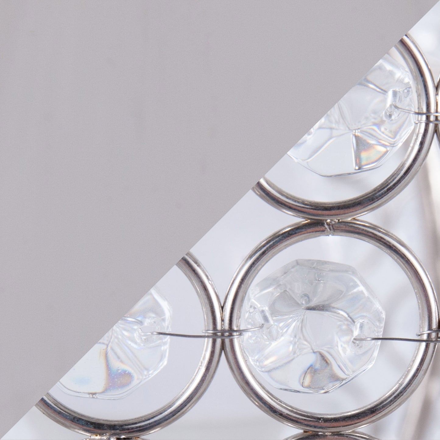 Ashland 27' Contemporary Metal Table Lamp in Polished Nickel with Round Clear K9 Crystal Beads and Polished Nickel Shade from Grandview Gallery by LumiSource - Set of 2