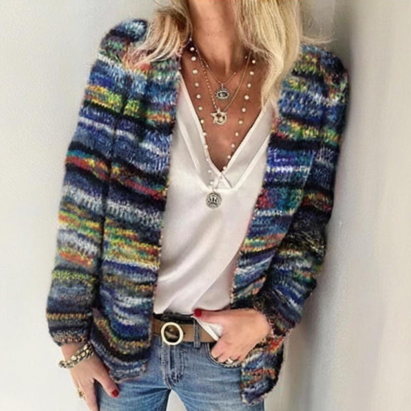 Women's Colorful Long Sleeve Cardigan
