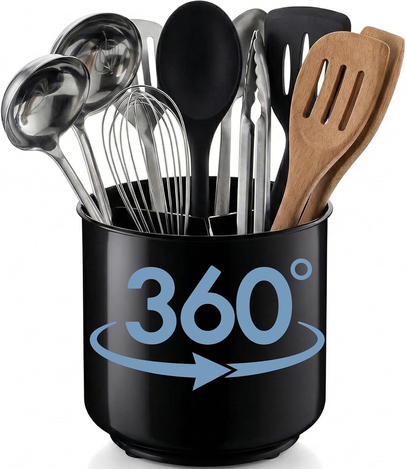 Rotating Utensil Holder — Plastic