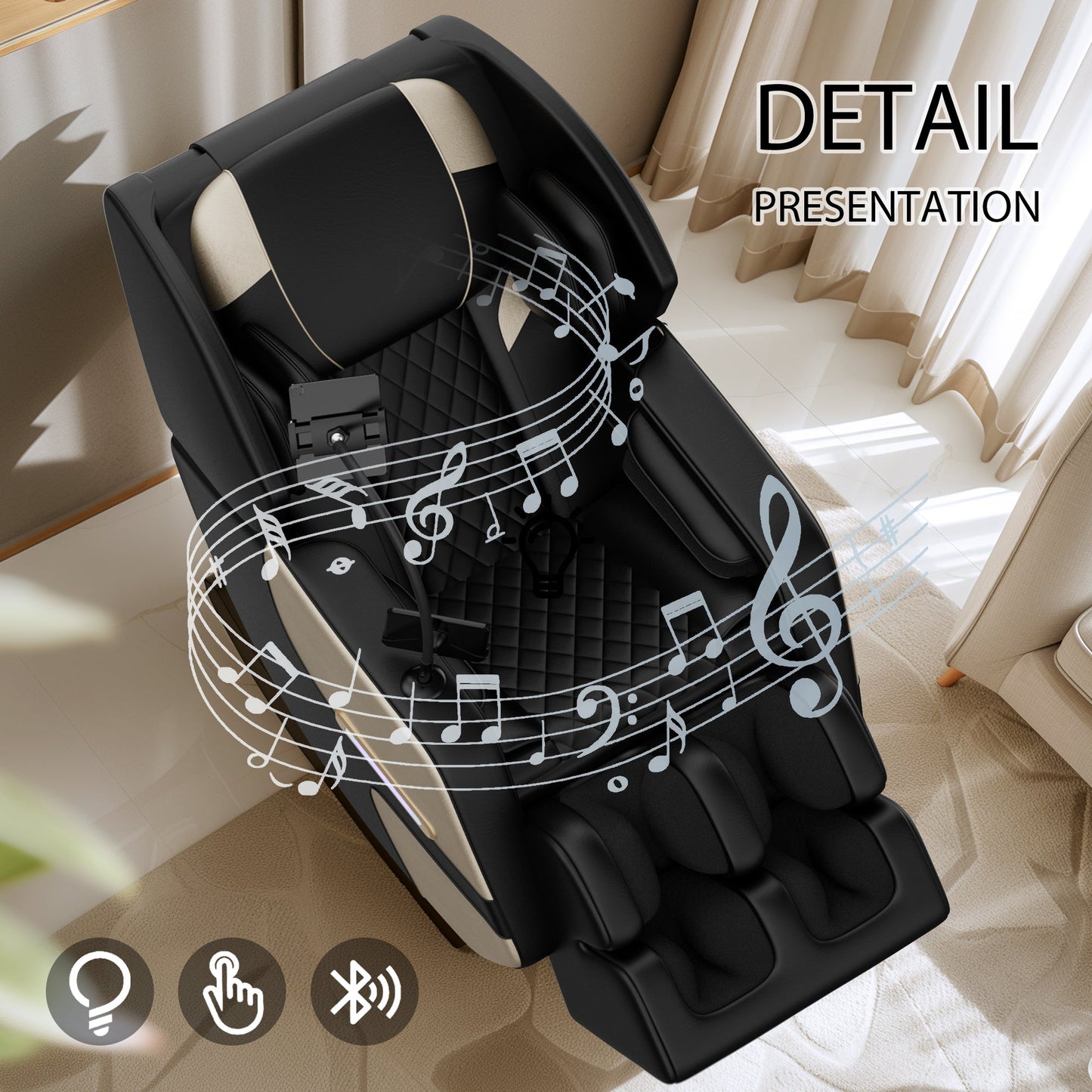 Massage Chair Recliner with Zero Gravity with Full Body Air Pressure