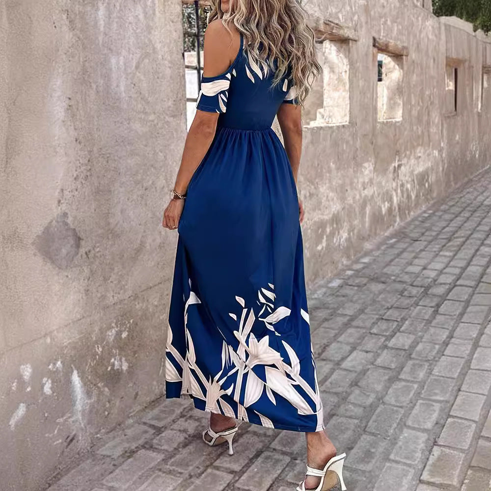 Floral Print Deep V-Neck Tassel Detail Maxi Dress – S–XXL