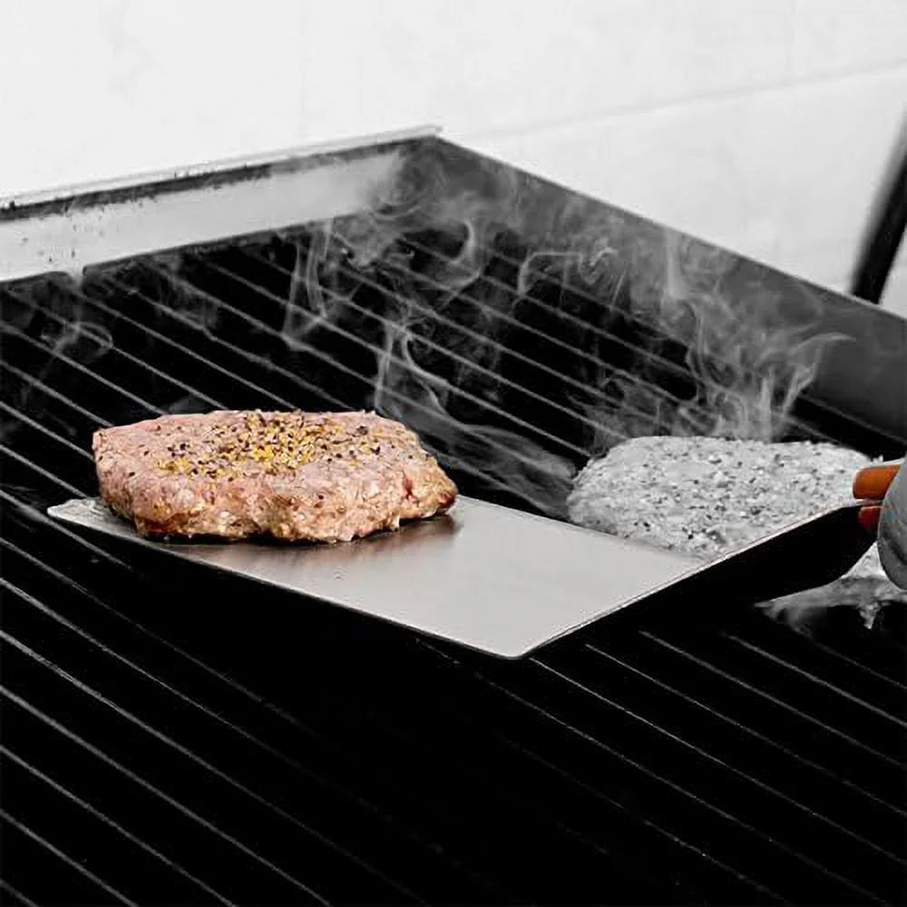 Fonteme Stainless Steel Hamburger Turner & Fish Spatula Set