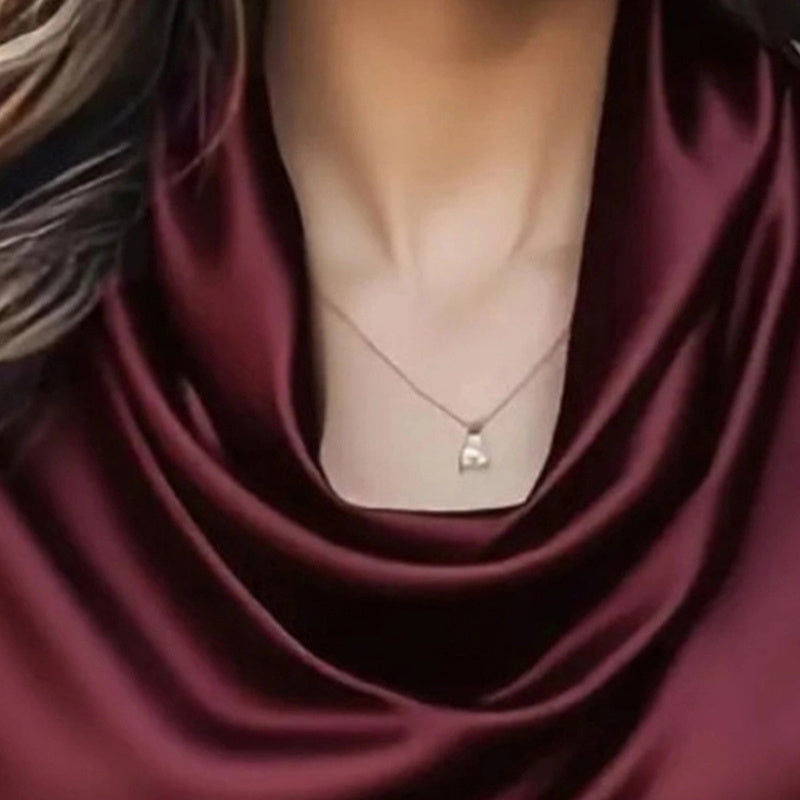 Women's Elegant Draped Neck Blouse