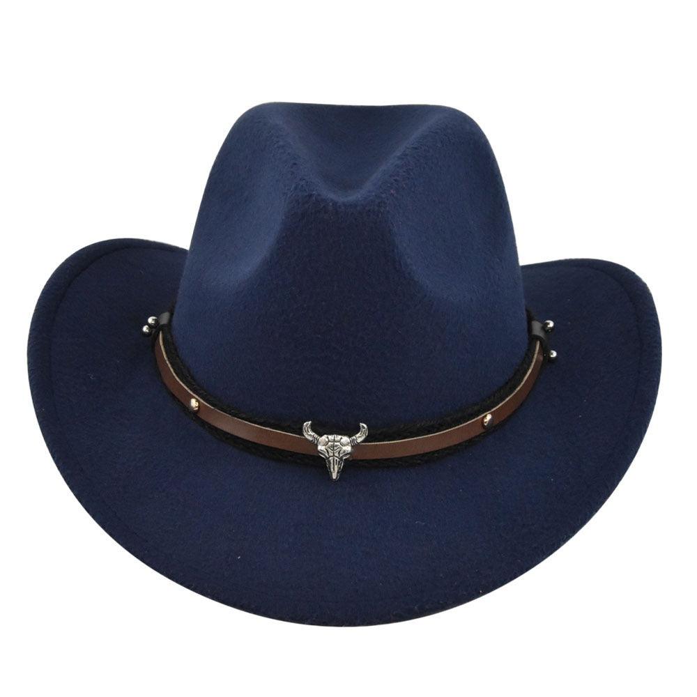 The Cleveland - Classic Bar Cowboy Hat - Wool Felt, Stylish & Durable with leather band and brass accents