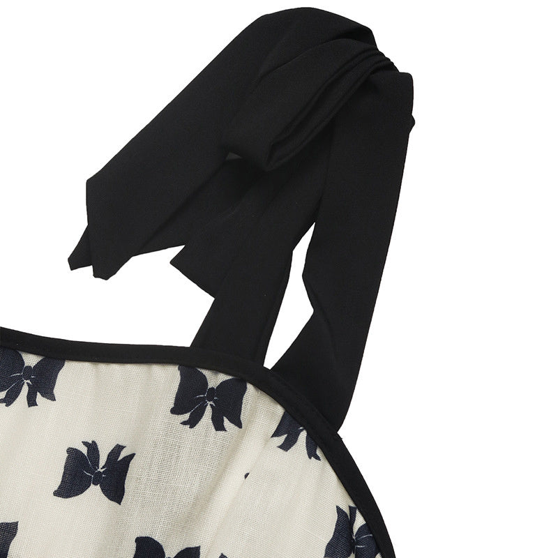 Tie Strap Mini Dress – Smocked Summer A-Line Dress