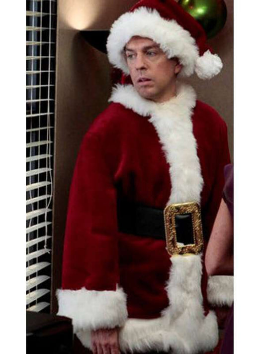 The Office Series Ed Helms Santa Costume Jacket
