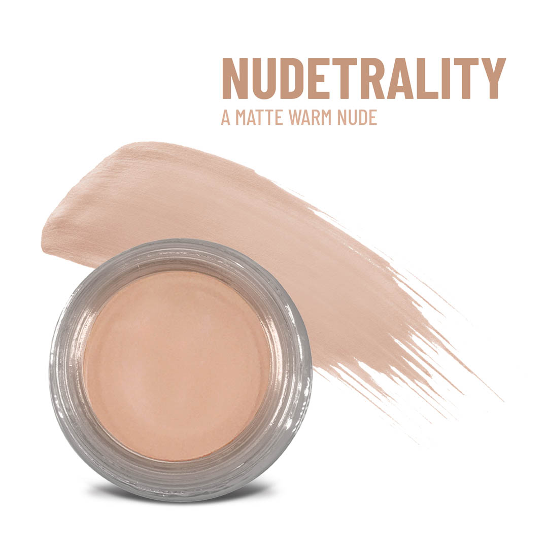 Nudetrality Any Wear Creme - A Waterproof Multi-tasking creme to powder product for eyes, cheeks & lips. Can be worn anywhere