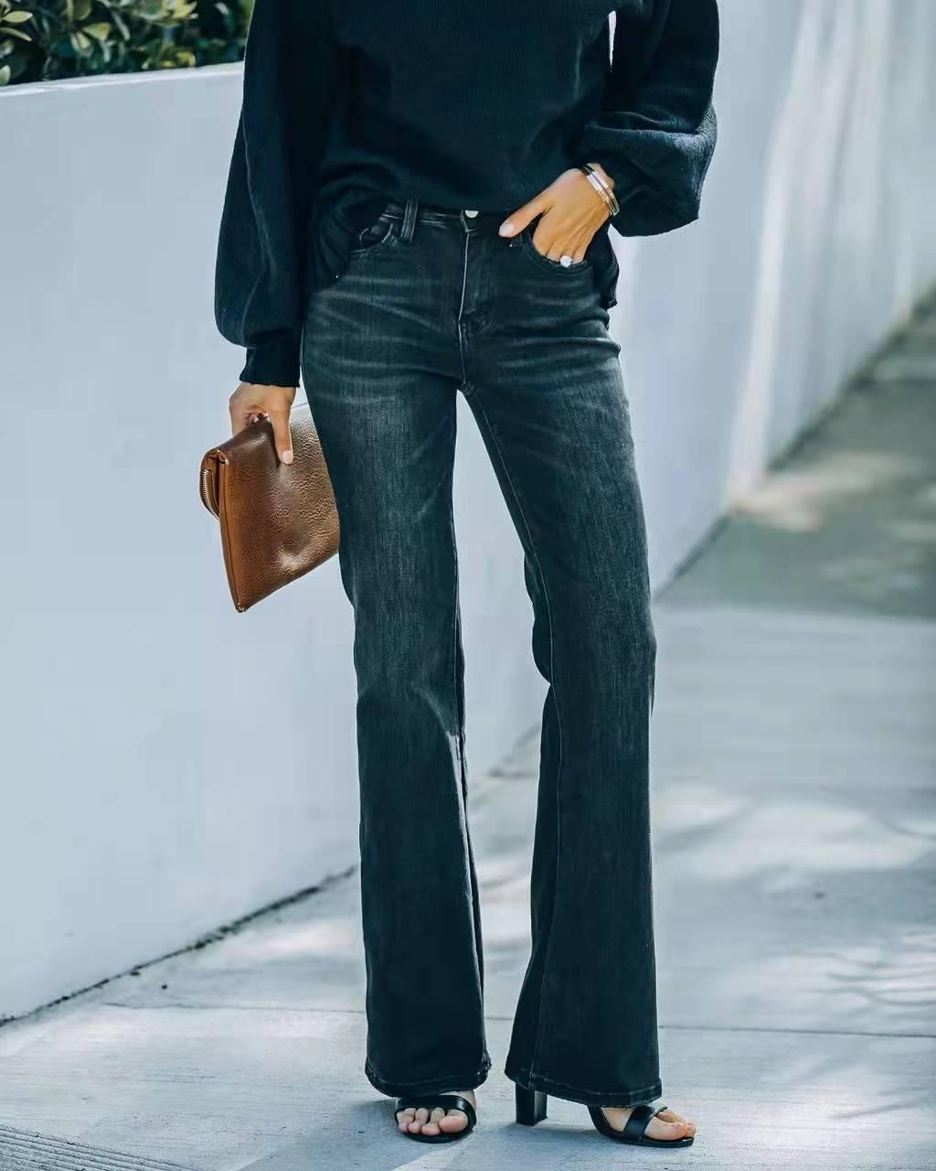 High Waist Black Pencil Jeans – Perfect Fit for Cowgirls, stylish denim for modern fashion