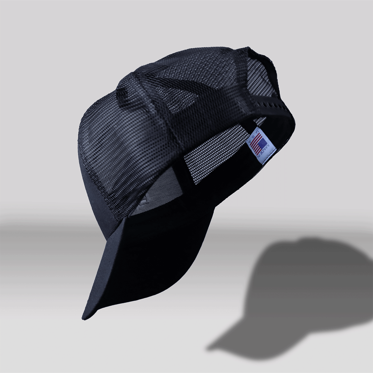 Bamtech A-Frame Hat – Black | Cotton Twill & Mesh