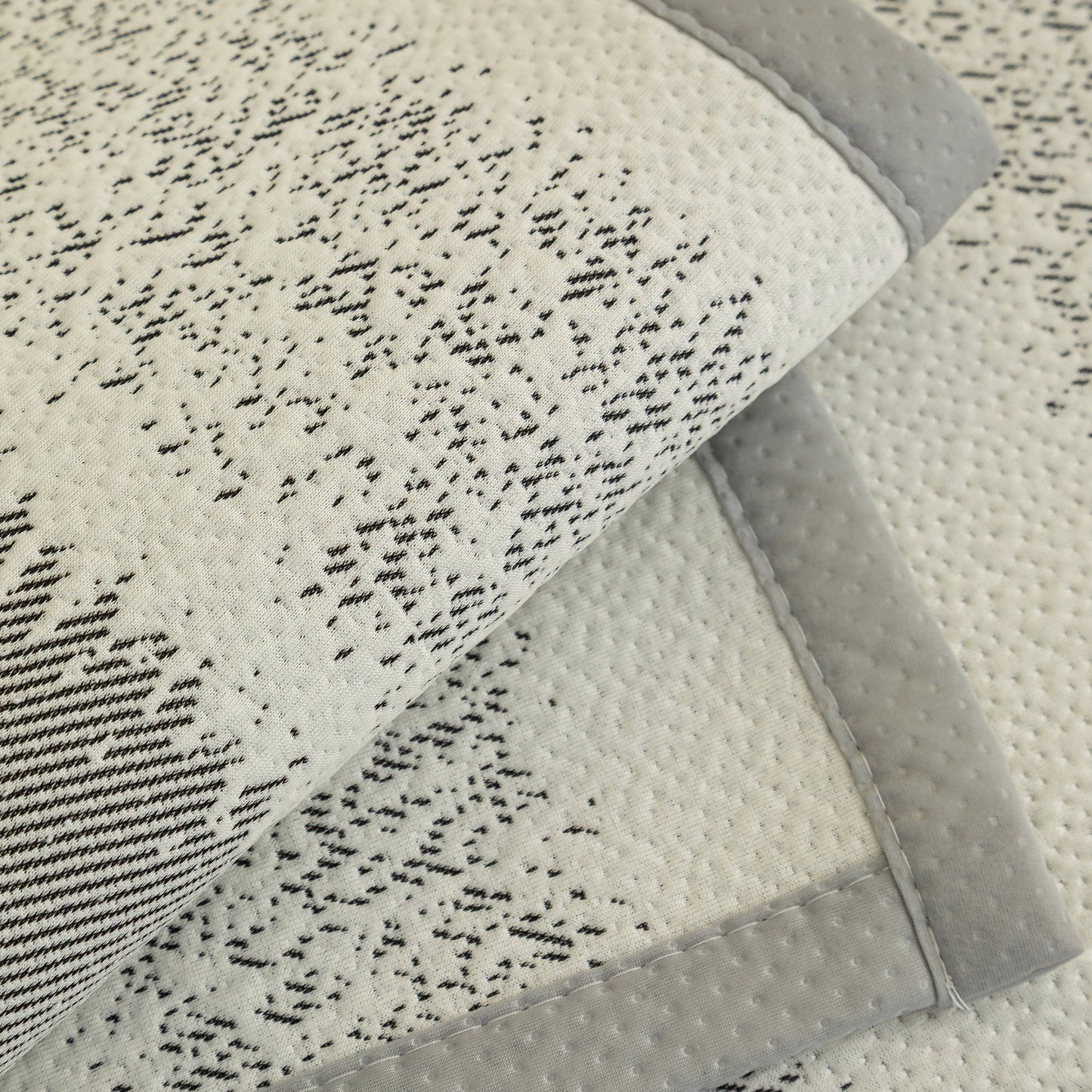 Close-up of Striped Non-Slip Cooling Couch Cover, Summer Couch Pads for Seat Back Armrest with breathable fabric and anti-slip design.