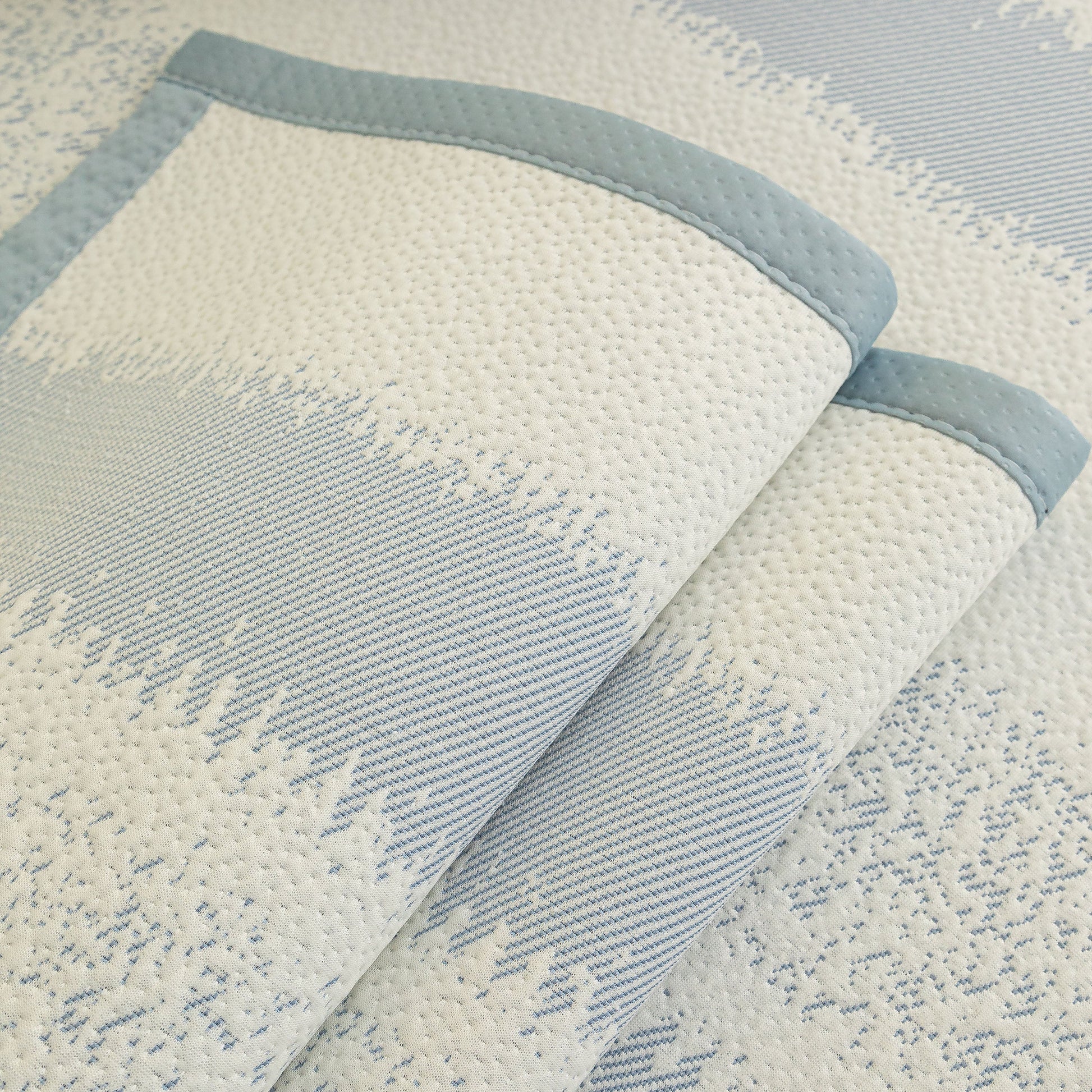 Striped Non-Slip Cooling Couch Cover, Summer Couch Pads for Seat Back Armrest with lightweight ice silk fabric and anti-slip design.