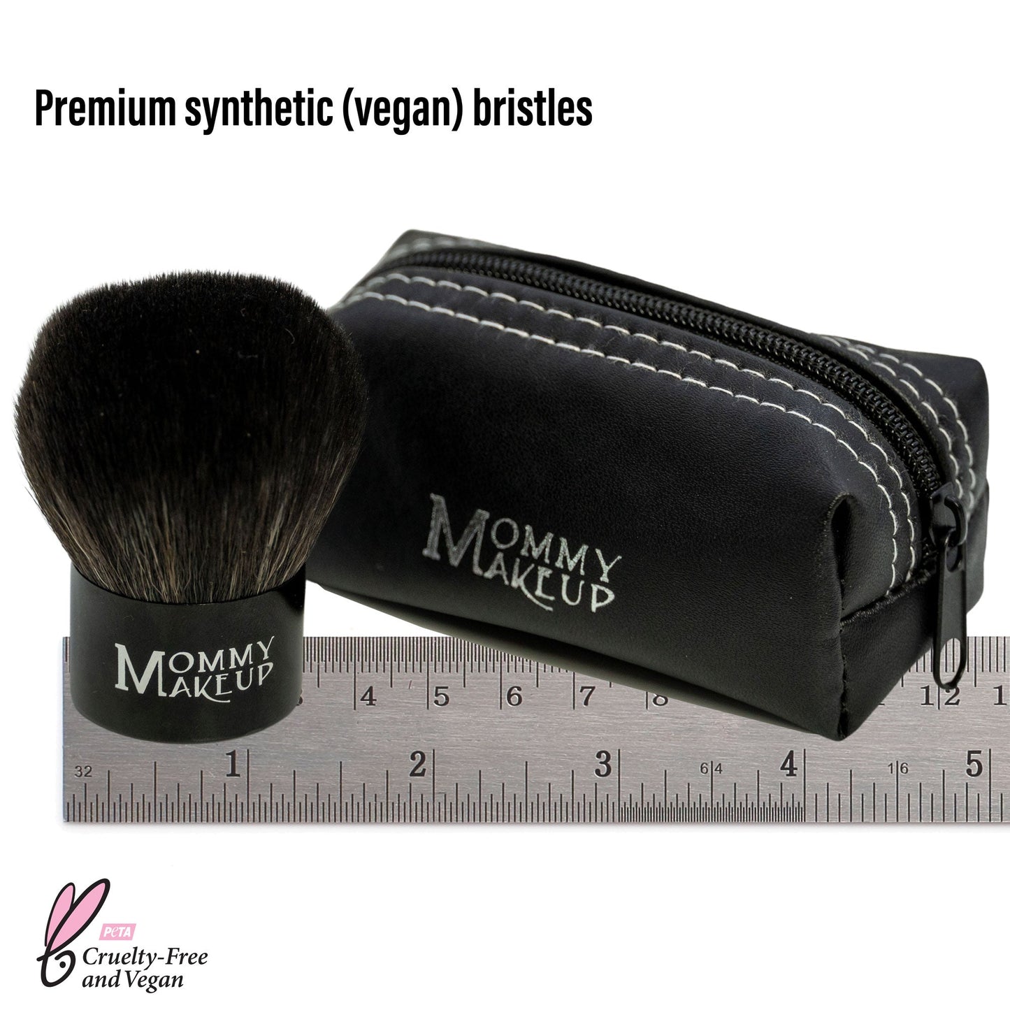 Kabuki Brush - Hand cut, Vegan, Cruelty-Free Mineral Makeup Brush