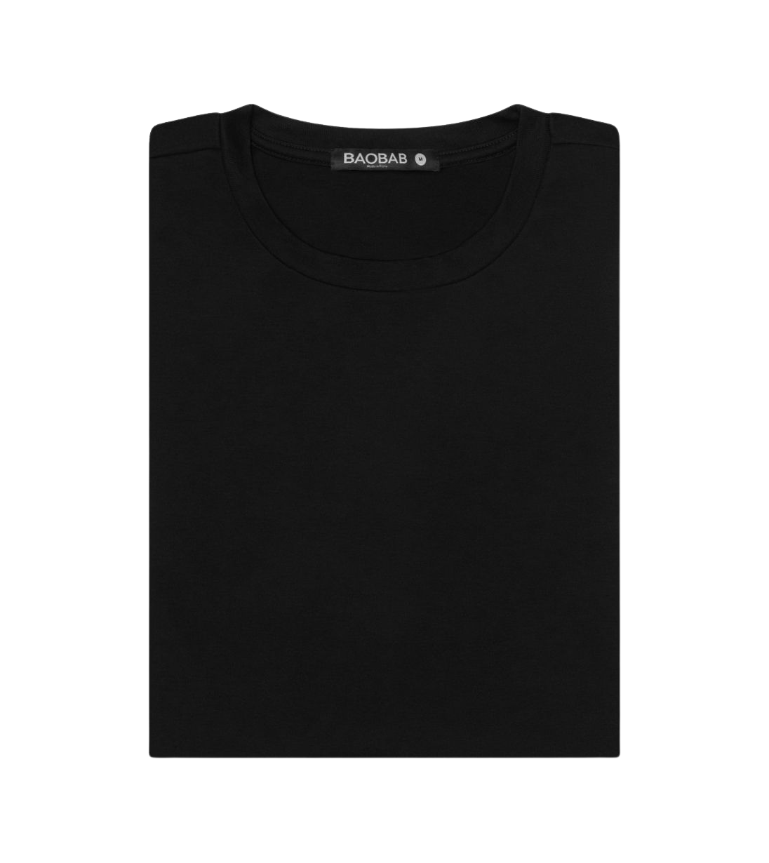 Black Short Sleeve Perfect Tee crafted from Peruvian Pima cotton, wrinkle-resistant and moisture-wicking.