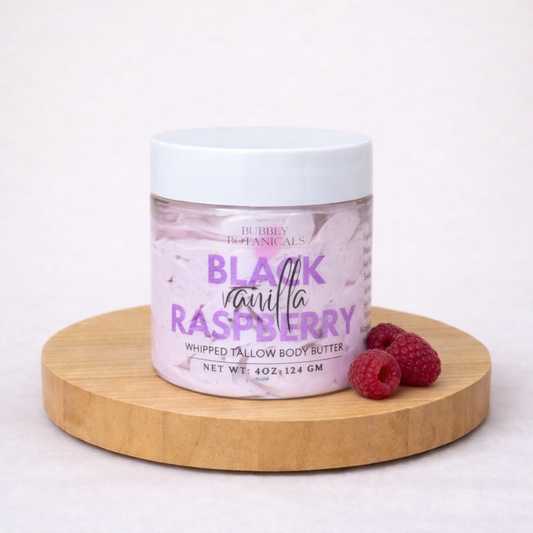Artisan Tallow Body Butter – Black Raspberry Vanilla | Rich Hydration & Juicy Scent