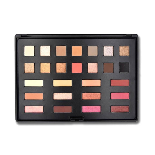 CITY NIGHTS PALETTE 26CN with 26 urban-inspired eyeshadow shades in shimmer, matte, and foiled finishes for vibrant artistry.